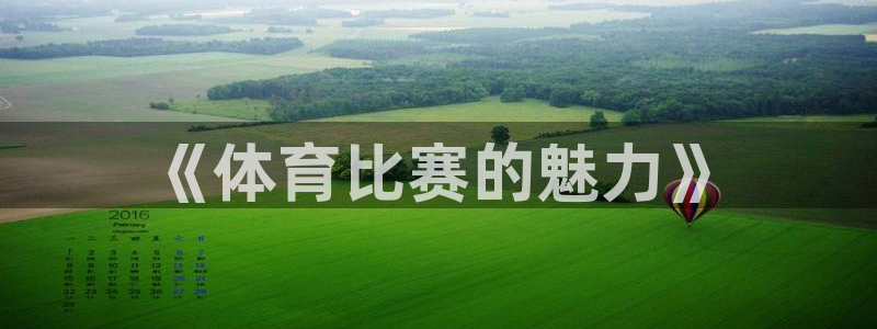 鲸鱼手链：《体育比赛的魅力》
